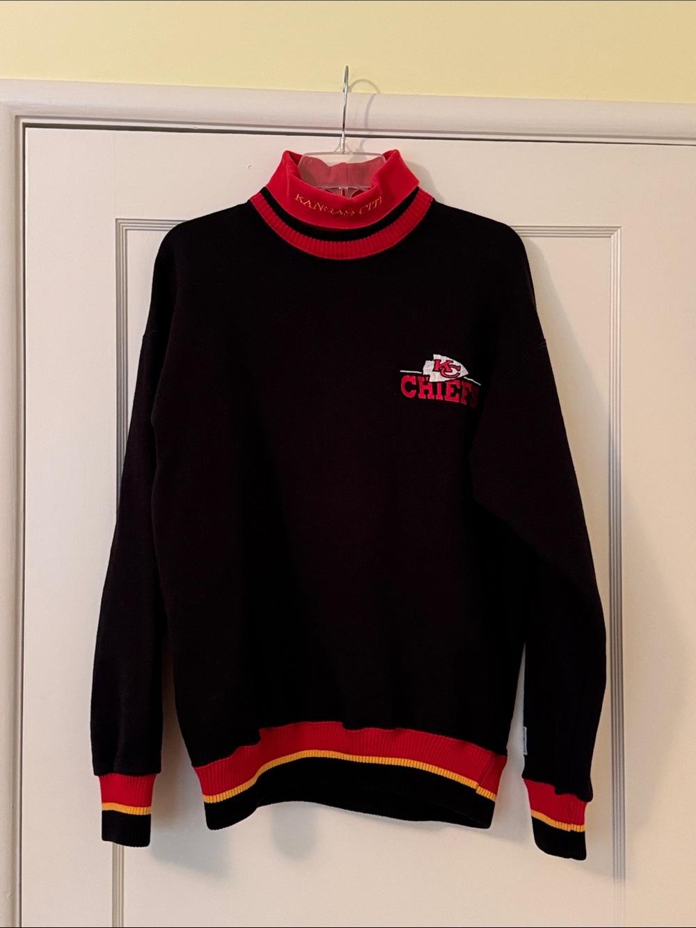 90s Vintage Kansas City Chiefs Mock/Turtleneck Sweatshirt from The Game
